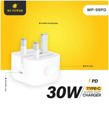 MyPower 30W Dock only | MP99PD Power up your devices efficiently with the MyPower MP99PD 30W Fast Charger designed to deliver high-speed charging with Power Delivery (PD) technology.
