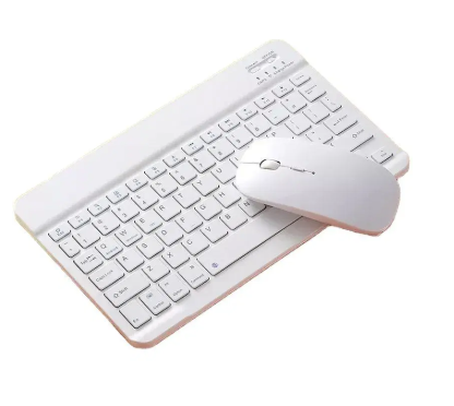 Ultra Slim Rechargeable Wireless Bluetooth Keyboard & Mouse (Portable Mini BT Wireless) for Android Windows PC Tablet