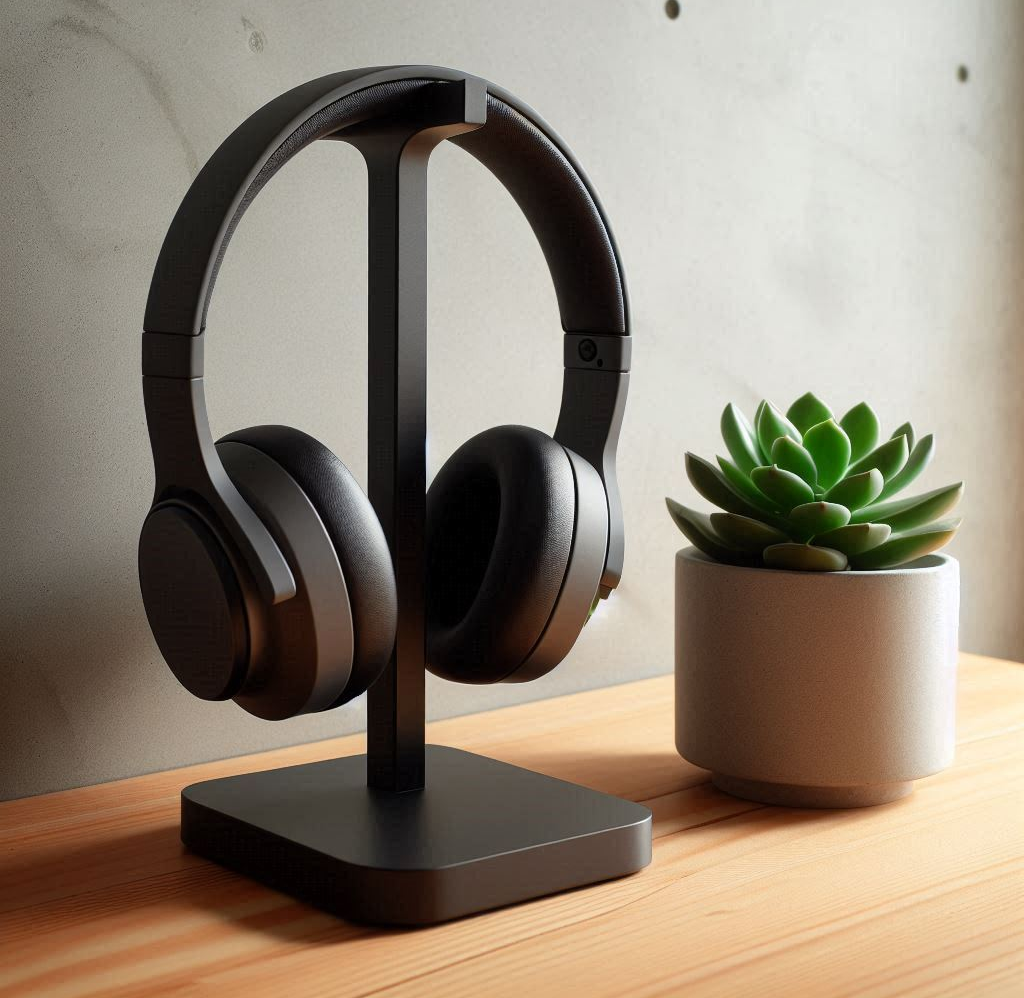 Modern designed headphone, headset holder